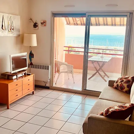 아파트 Grand 28m2 Terrasse Vue 180 - Plein Sud - Piscine - Clim - Parking